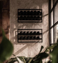 Black Type A Wine Rack